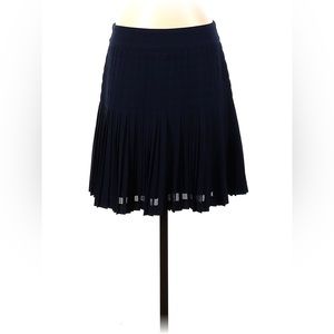 J. Crew Dark Navy Pleated Mini Skirt